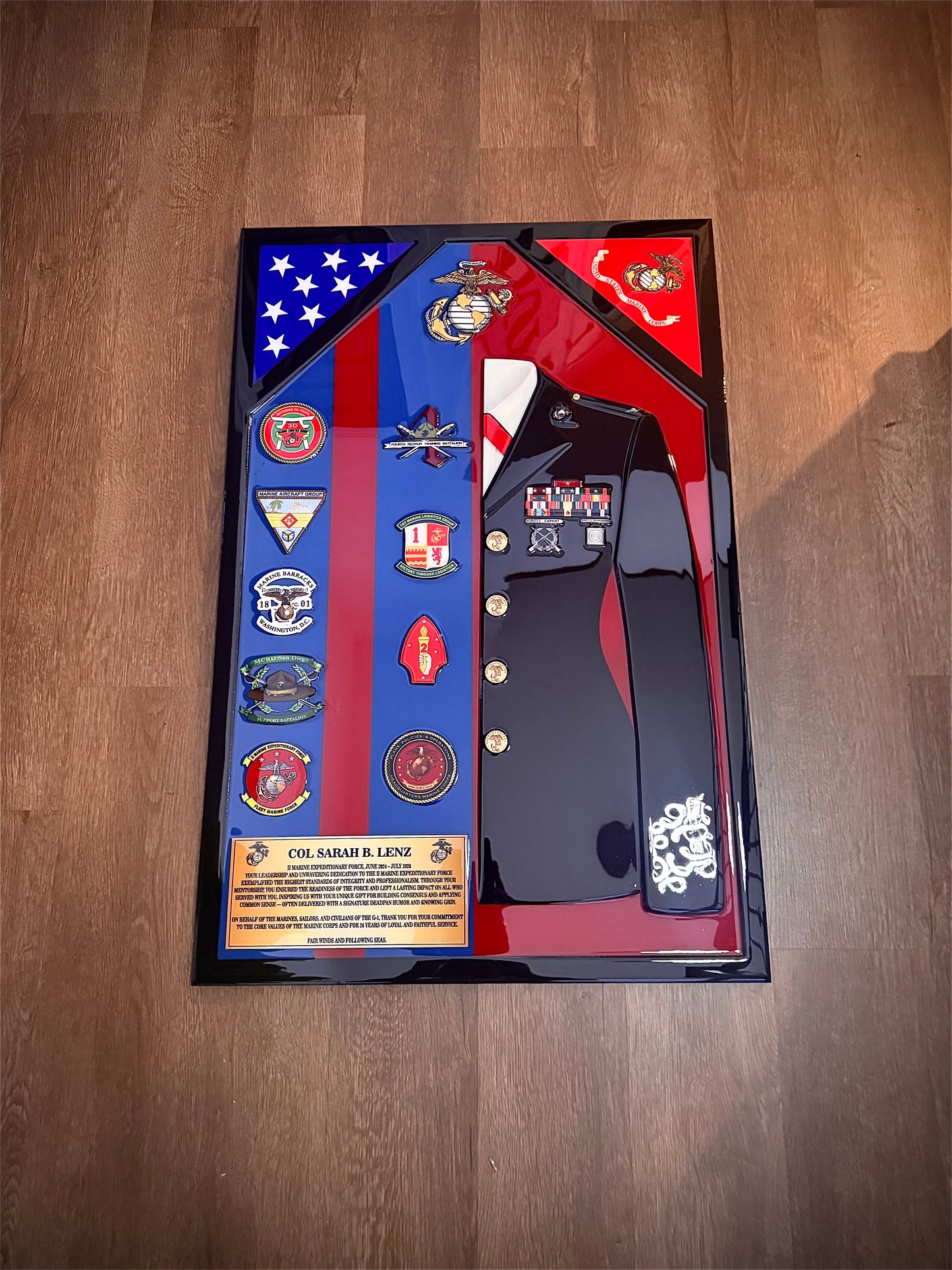 Military Epoxy Resin Shadow Box – Custom Veteran Service Display