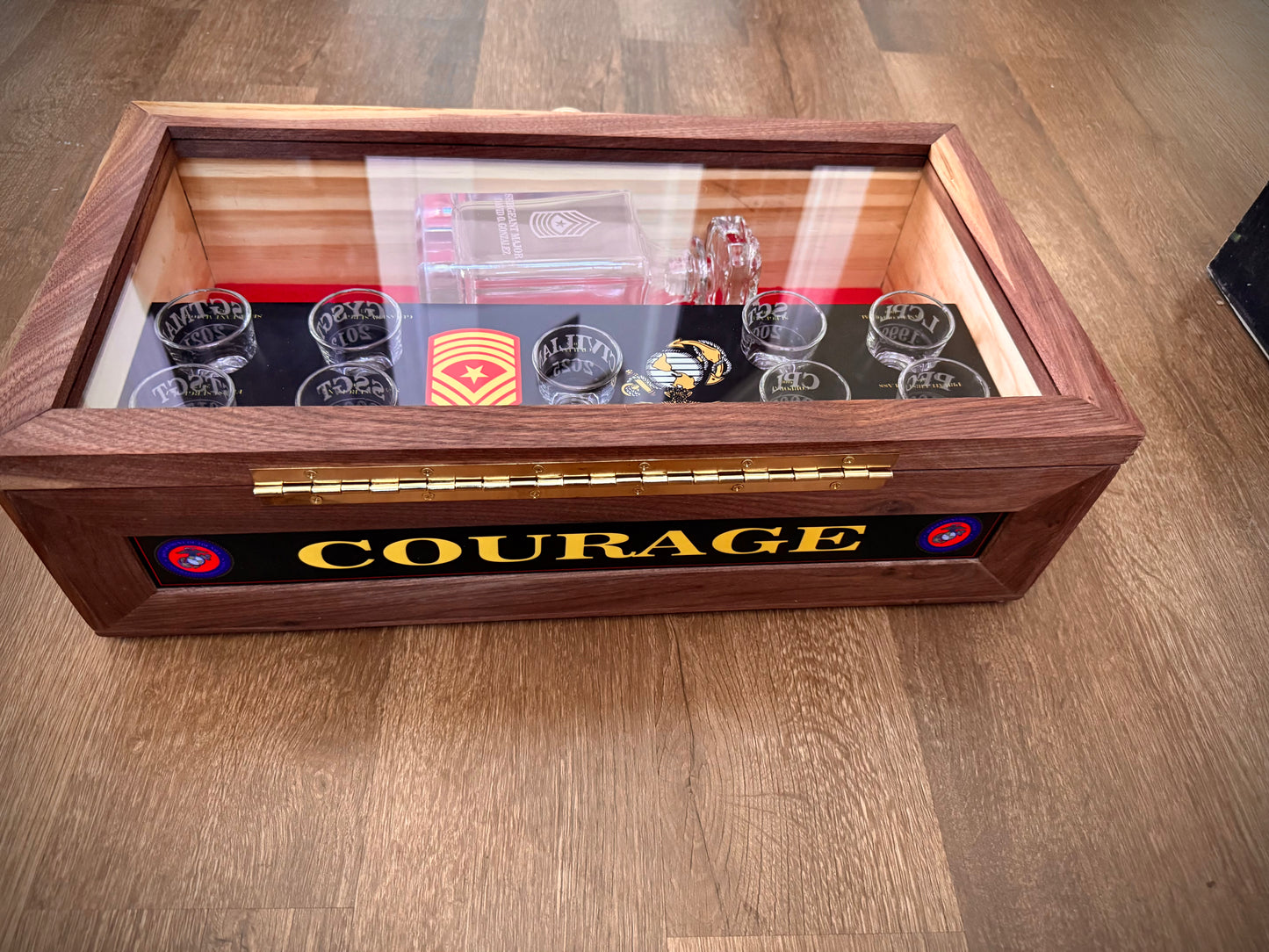 Custom Engraved Liquor Box – Personalized Military Gift