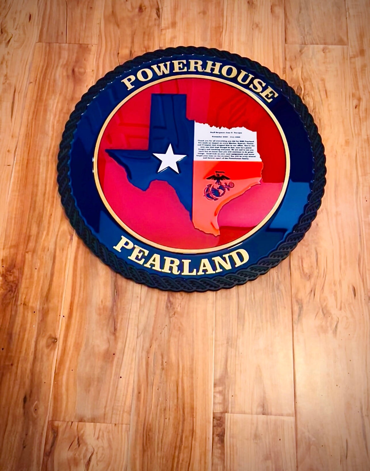 Custom Unit Logo Epoxy Plaque – Military Command & Squadron Award Display