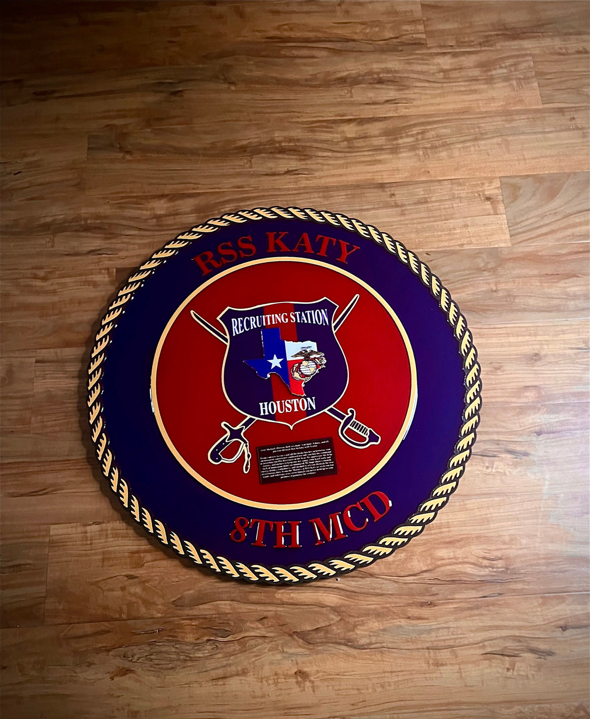 Custom Unit Logo Epoxy Plaque – Military Command & Squadron Award Display