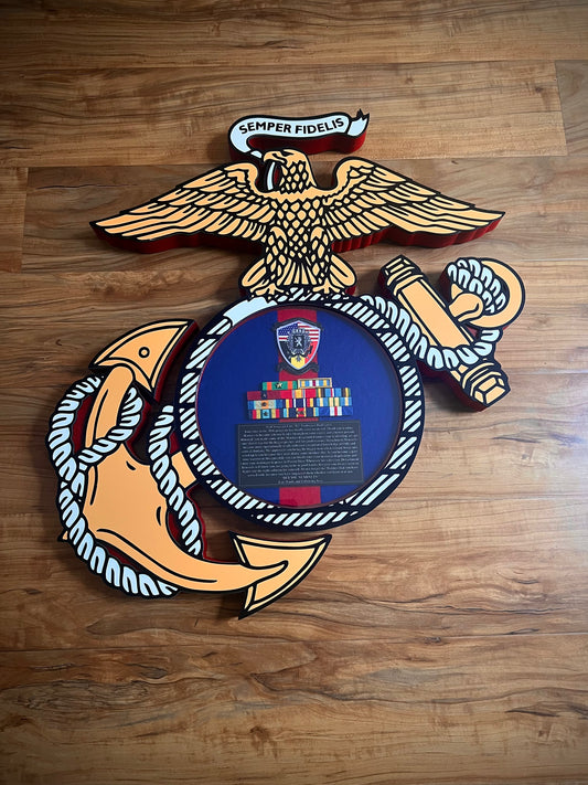 USMC EGA Shadow Box