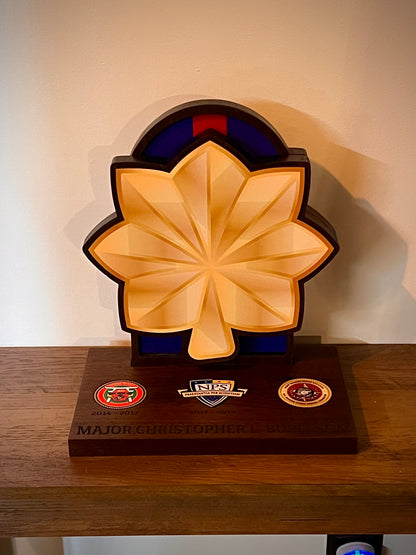 Military Chevron Desk Stand – Custom Rank Display for Marines & Army NCOs and Officers