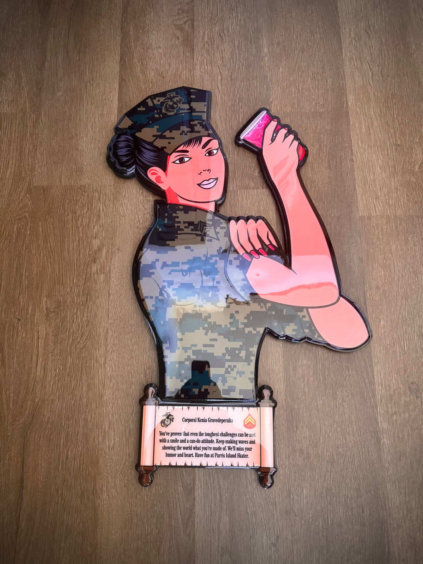 "She Who Served" Display Plaque