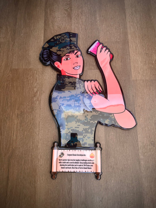"She Who Served" Display Plaque