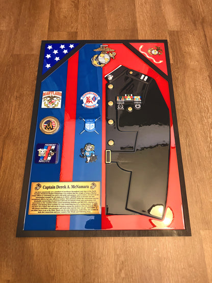 Military Epoxy Resin Shadow Box – Custom Veteran Service Display