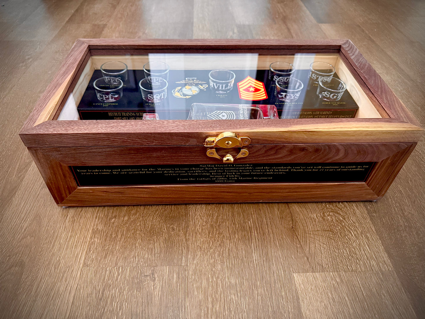 Custom Engraved Liquor Box – Personalized Military Gift