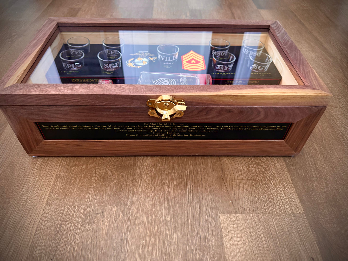 Custom Engraved Liquor Box – Personalized Military Gift