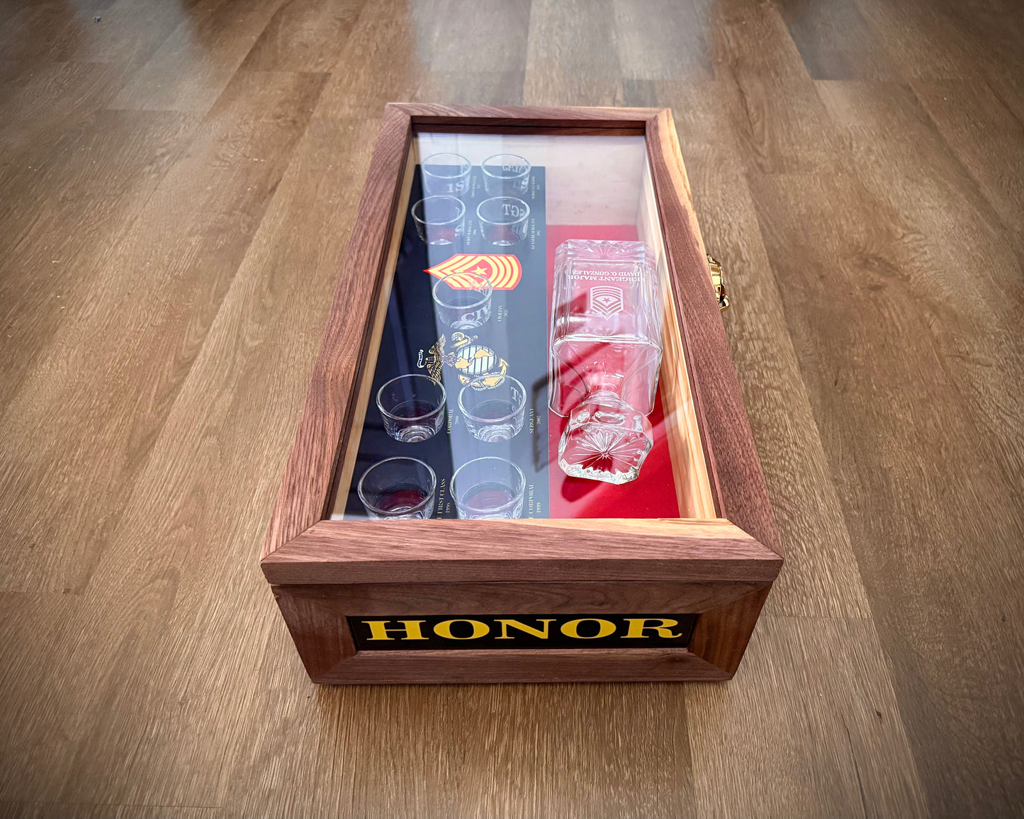 Custom Engraved Liquor Box – Personalized Military Gift