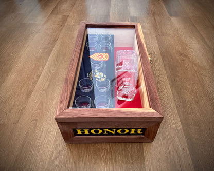 Custom Engraved Liquor Box – Personalized Military Gift