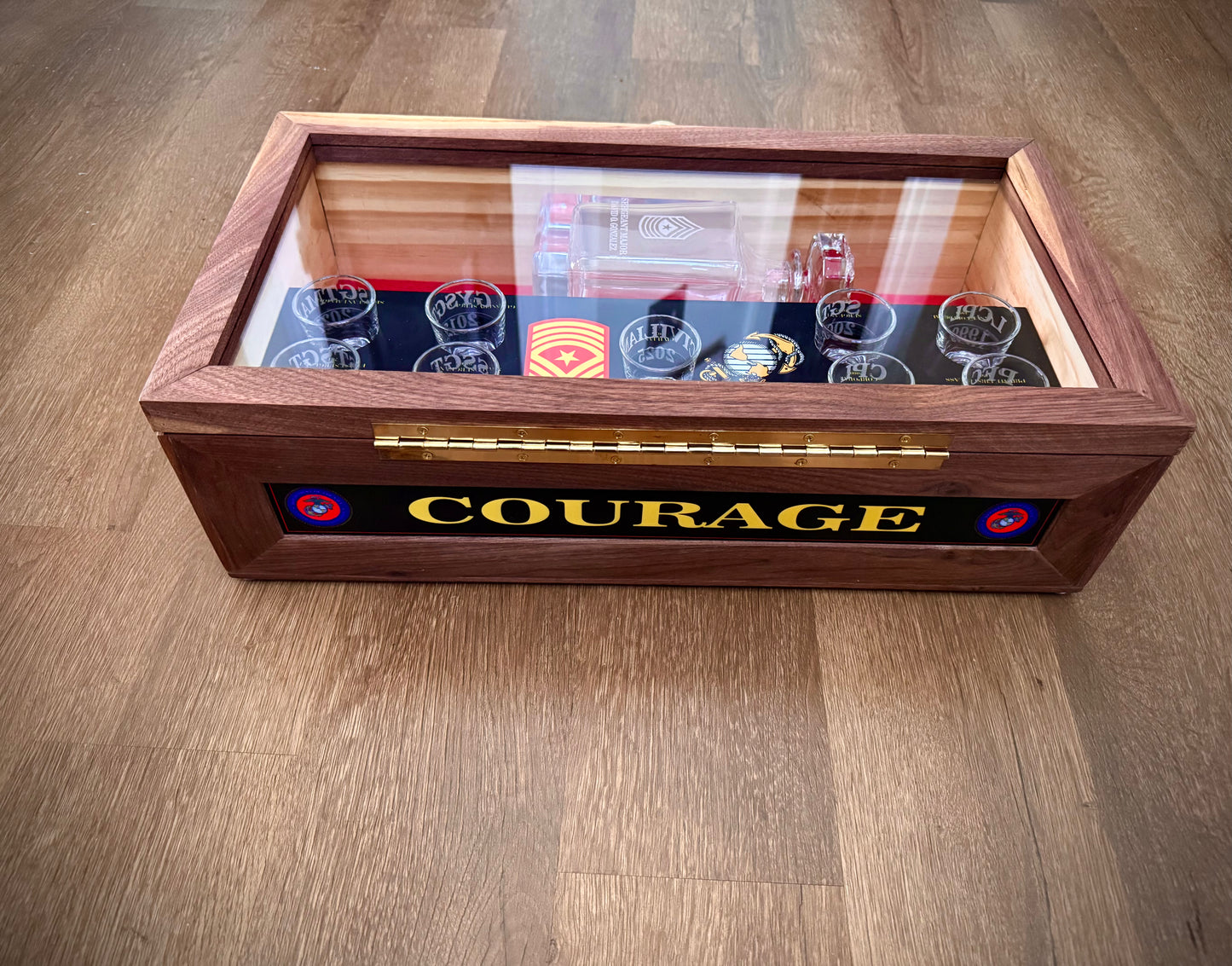 Custom Engraved Liquor Box – Personalized Military Gift