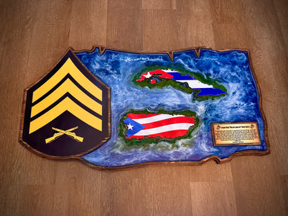 Rank Epoxy plaque