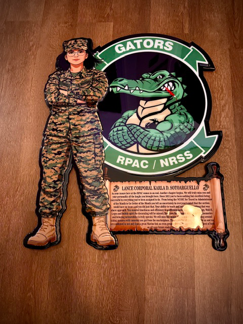 Custom Image & Logo Combo Plaque – Military Command Display