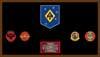 Custom Military Frame Plaque – Handcrafted Wood & Epoxy Veteran Display