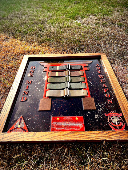 USMC MCMAP Martial Arts Belt Plaque – Marine Corps Combat Achievement Display