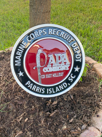 Custom Unit Logo Epoxy Plaque – Military Command & Squadron Award Display
