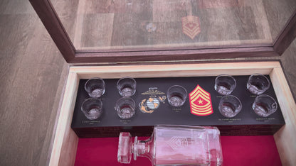 Custom Engraved Liquor Box – Personalized Military Gift